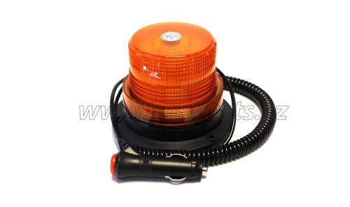 maják 12V oranžový magnet  -  LED